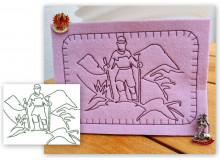 Stickserie - Hiking Wandern Line Art 8